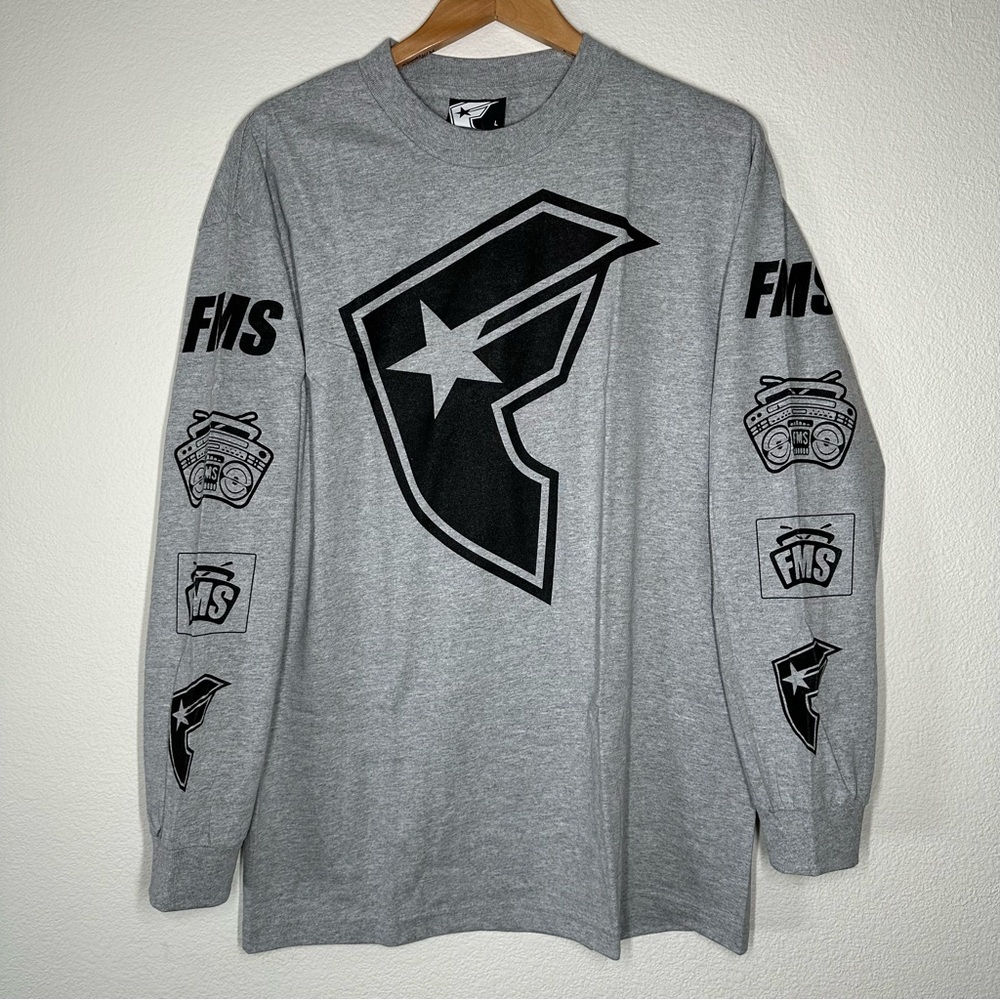 Famous Stars and Straps “Logos” Long Sleeve T-Shirt - Men’s Size Large